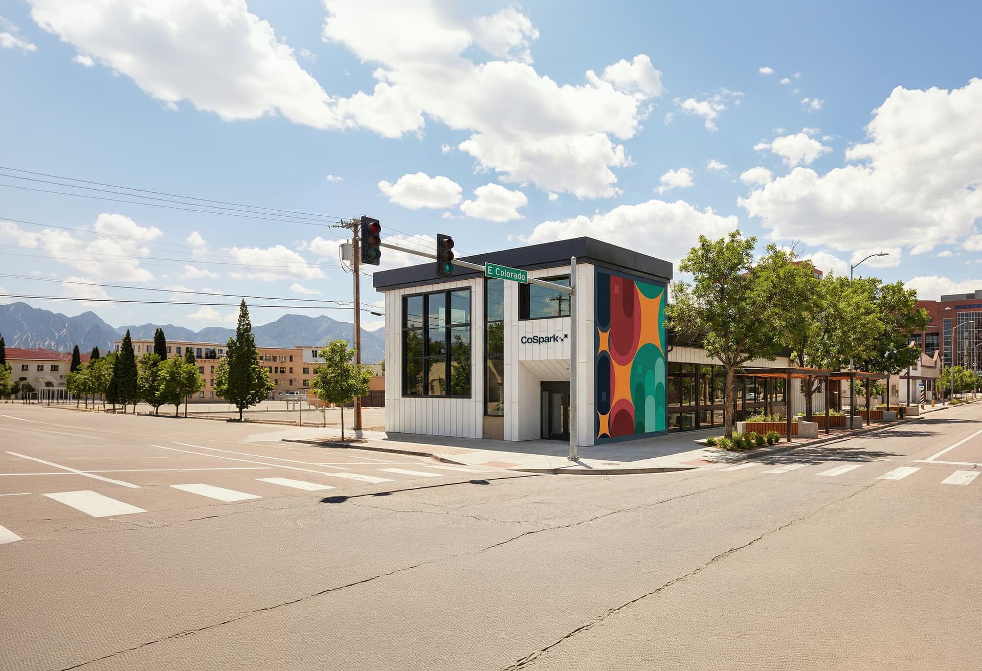 The Colorado Springs CoSpark Center at 102 S. Weber St.
