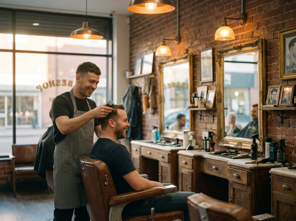 Marcus's barbershop, where the expansion will happen